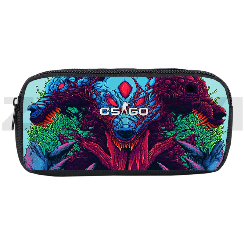 3D 게임 CS GO 연필 케이스 애니메이션 CSGO 펜 가방, 학생 문구 보관 가방, 여성 남성 화장품 가방, 메이크업 파우치, 사무용품