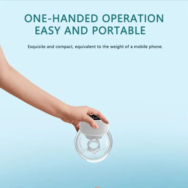 Wearable Breast Pump Hands-free Electric Automatic Milking Machine Portable Rechargeable Breast Milk Collector