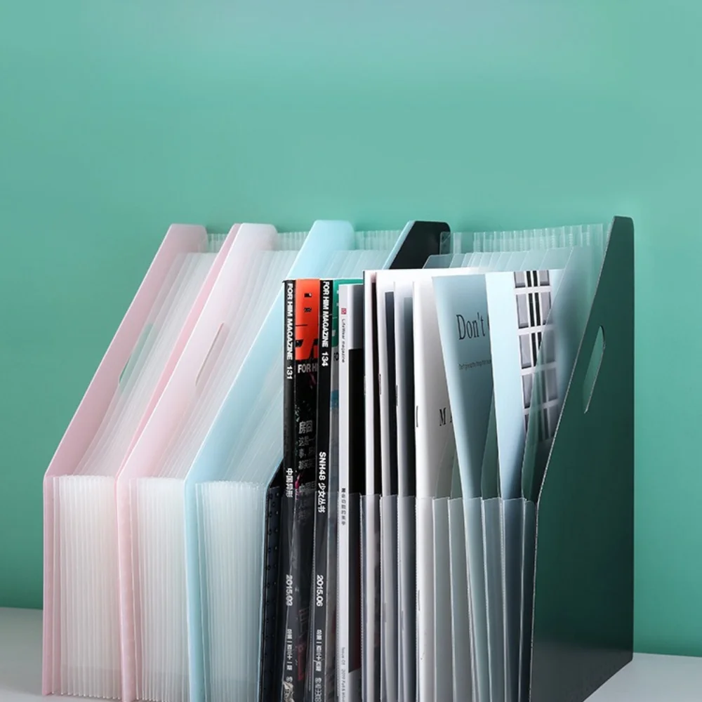 Organizzatore Verticale Multistrato a 13 Scomparti per Documenti A4, Scatola Porta Etichette, Contenitore per Scrivania da Ufficio