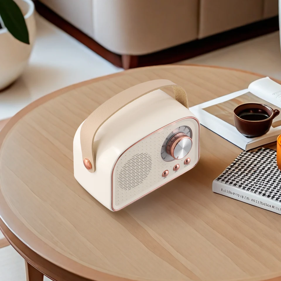 Portable Retro Speaker with FM Radio