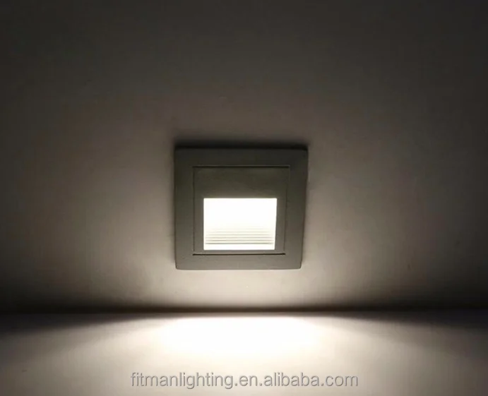 야외 LED 계단 조명 85-265V IP65 방수 계단 조명 벽 매립형 지하 램프 3W 정원 통로용