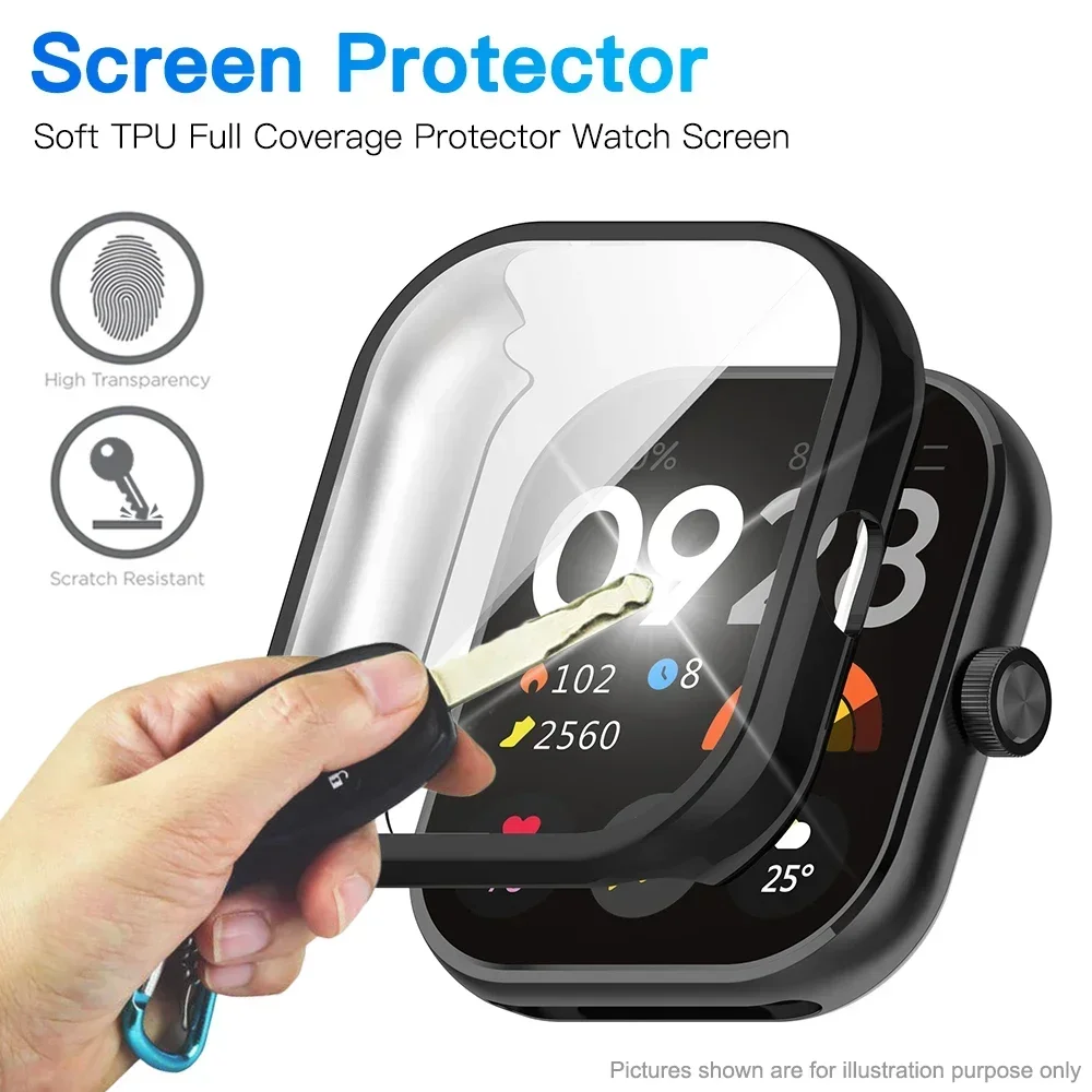 TPU Screen Protector Case for Smart Watch - Protective Shell Cover Accessories