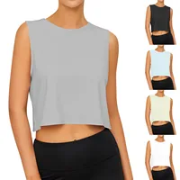 Chemise de sport gilet ample sans couture respirant séchage rapide haut salle de sport course Fitness Yoga vêtements hauts légers pour les femmes 2