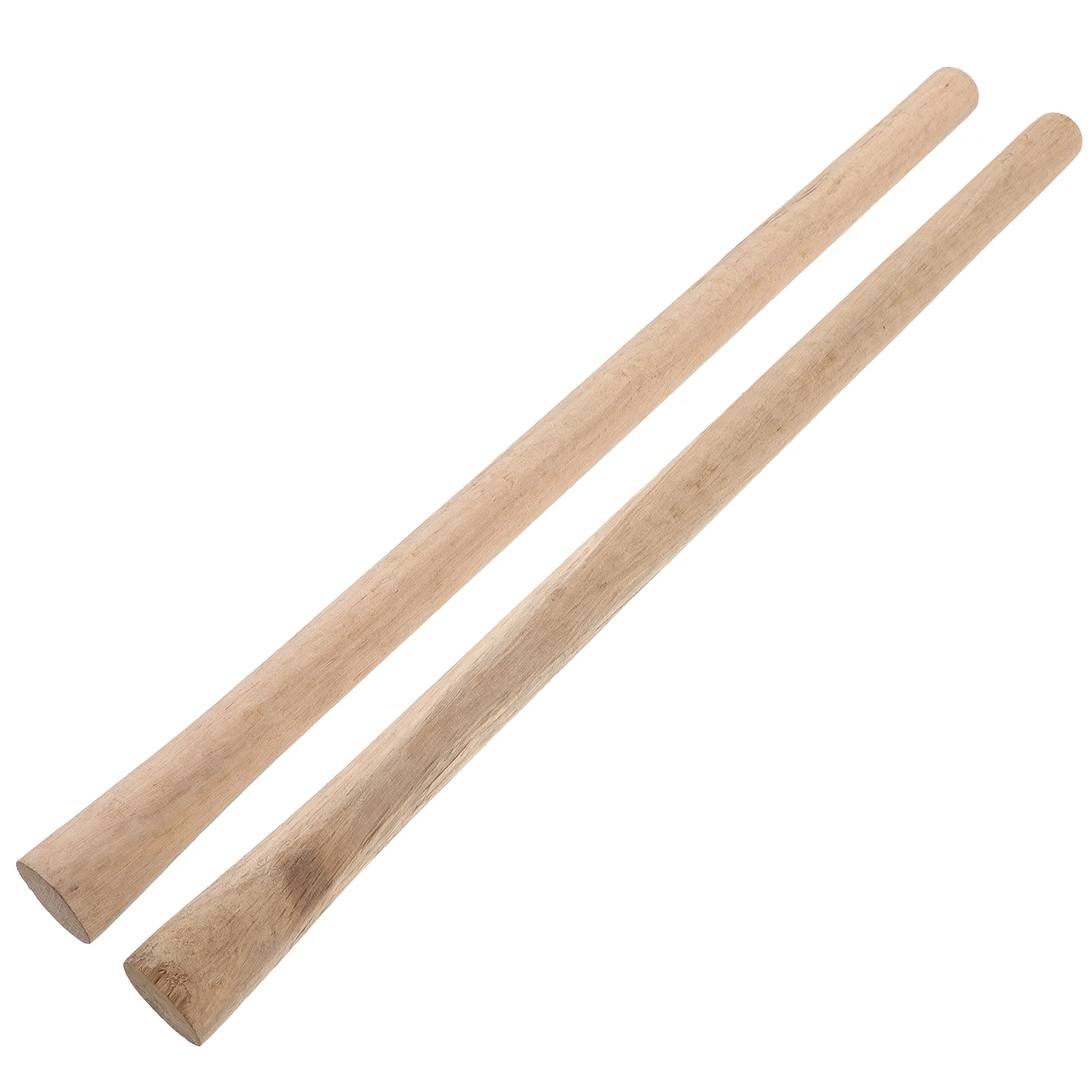 2 Pcs Solid Wood Handle Replacement Handle For Hoess for Woodworking Hoe Garden Replace Easy Mounts Replacement Hammer Grip Long 6