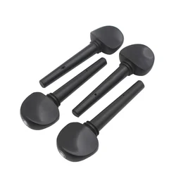 4pcs/a Set Ebony Cello Tuning Pegs 3/4&4/4 Open Hole With Fish Eyes For Stringed Musical Instrument Accessories