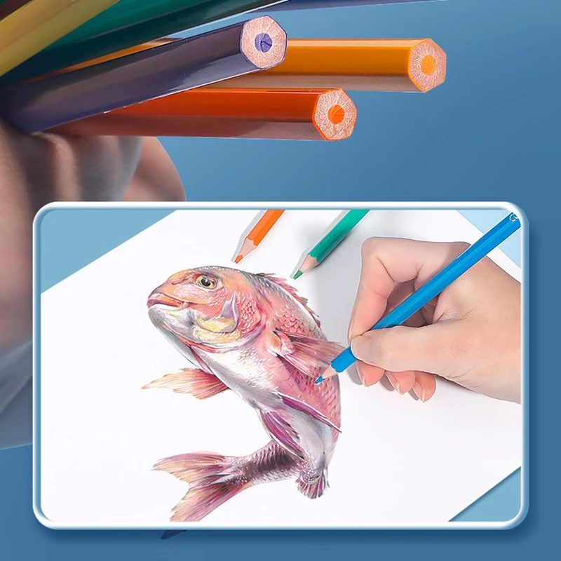 Water-soluble Colored Lead, Erasable Colored Pencil, Art Student Professional Oil Pencil, Brush Set, Painting Stationery 6