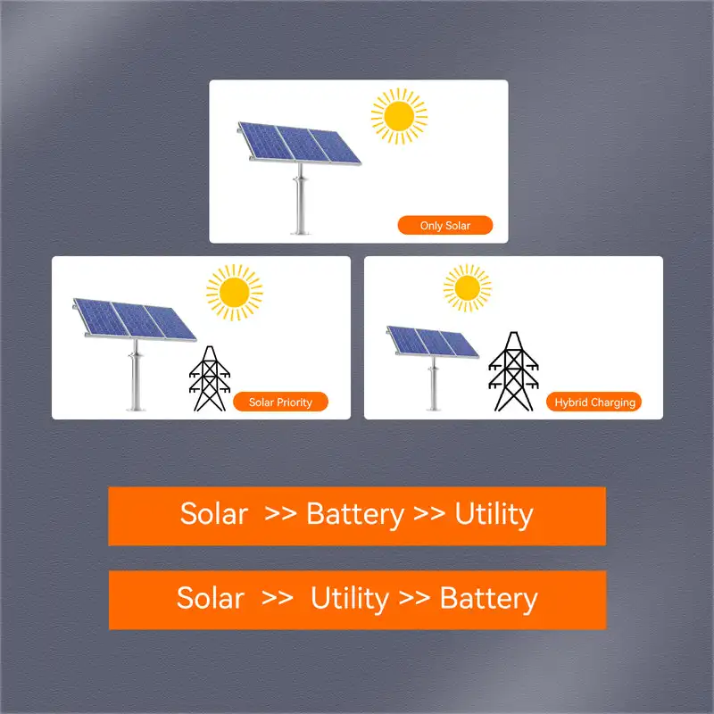 Solar Inverter 2 Voltage 12V 24V DC to 230V AC 2.3KW 4.2KW With 100A MPPT Solar