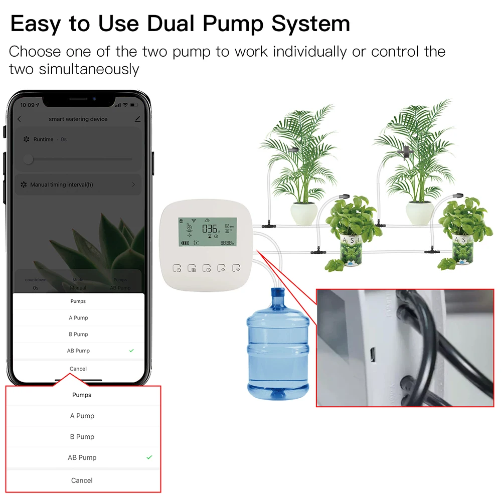 Micro-gotejamento, Sistema Controlador de Plantas, Alexa Google