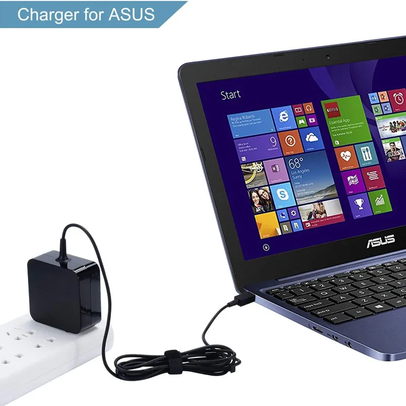 Chargeur 19V 1.75A Pour Asus X205T / X205TA - Adaptateur Secteur 29.5cm, Neuf Générique