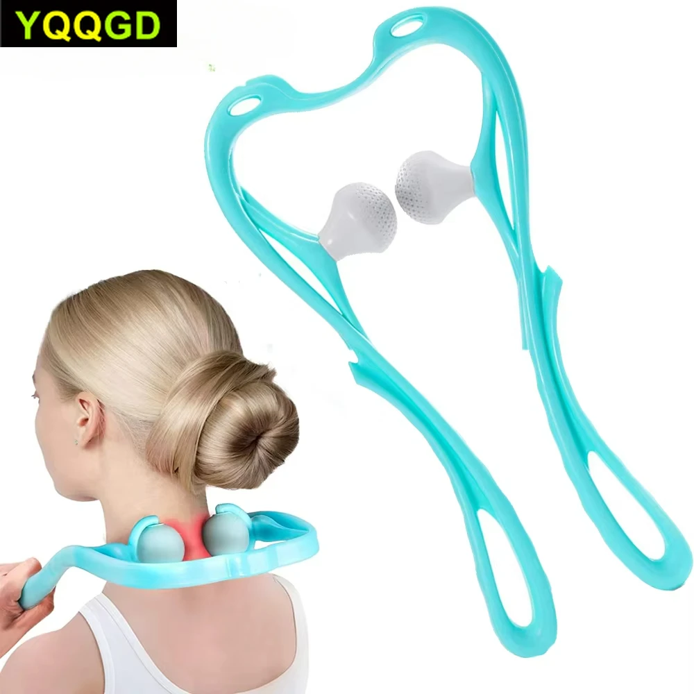 Dual Pressure Neck Massager - Handheld Deep Tissue Relaxer