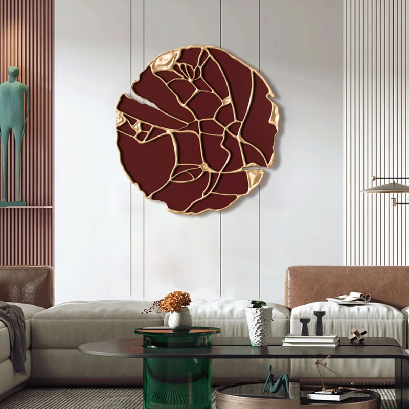 

Display Metal Frame Round Wall Mirror Art Hanging Free Shipping Shower Makeup Mirror Abstract Decorazioni Casa Room Decoration
