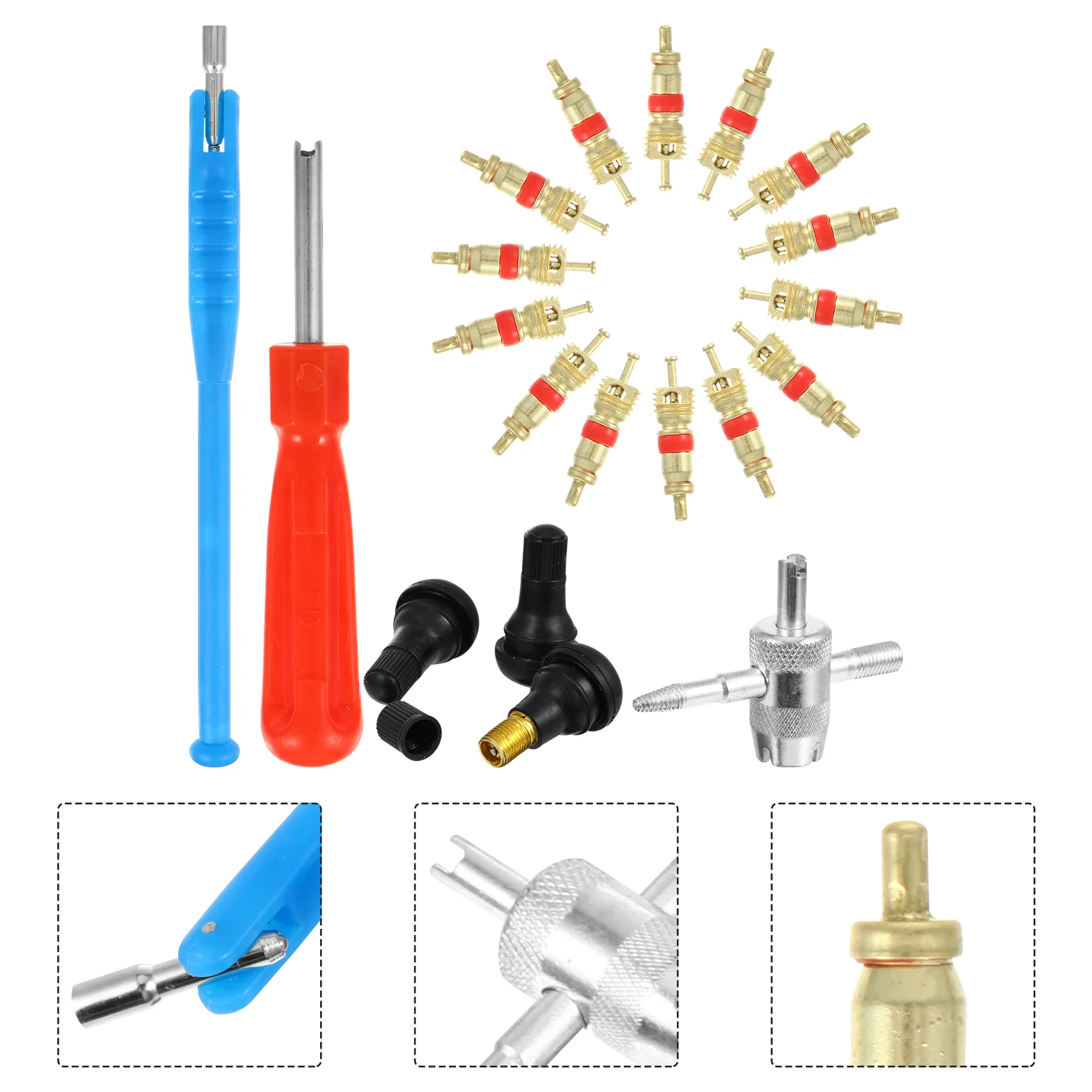 

43pcs/Set Car Tire Repair Install Tool Kit Tire Puller Core Remover
