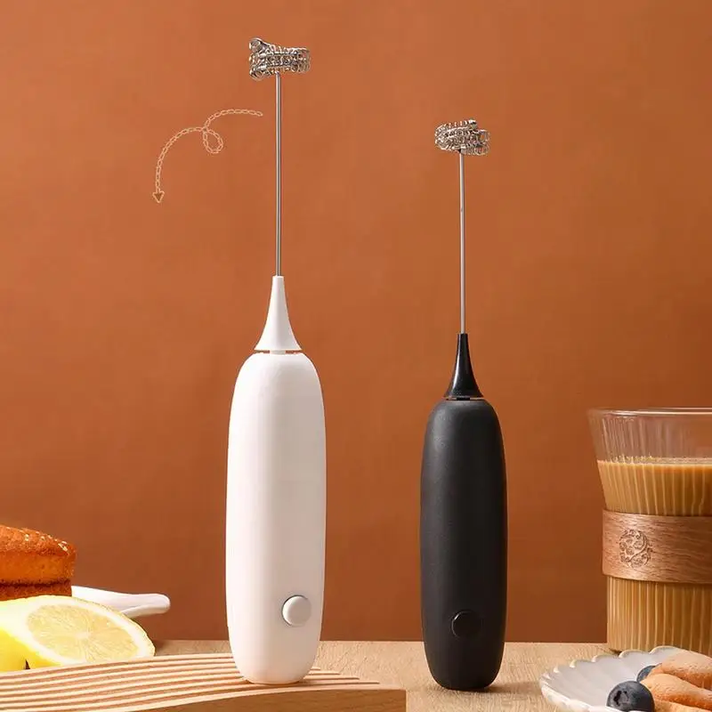 

Electric Milk Frother Handheld Foam Maker for Lattes Battery Powered Coffee Frother Drink Mixer for Coffee Cappuccino Frappe