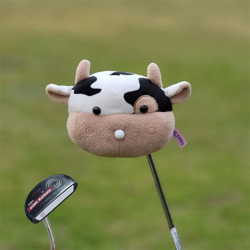 New Cow Animal Golf Headcover for Driver,Fairway Hybrid for Men and Wmen's Golfer Mascot Novelty Cute Gifts 5