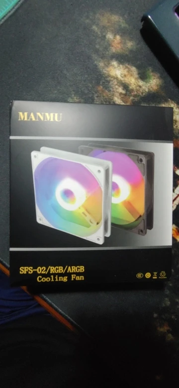 Manmu Fetival Pormotion 120mm Computer Fan Rainbow RGB/ High Cooling Performance Gaming PC Fan photo review