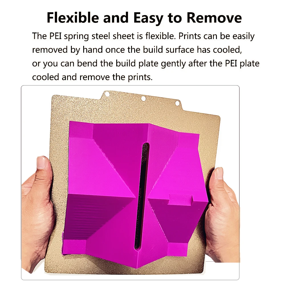 Enhanced Double-Sided Flexible 3D Printer Build Plate - PEO PET PEI Coating