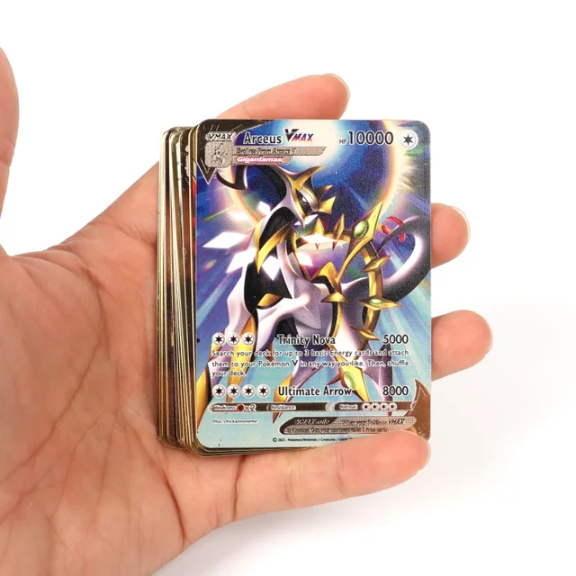 10000hp Arceus Necrozma Pokemon Cartões De Metal Em Inglês Ferro Ouro Cartas  Pokemo Crianças Presente Jogo Coleção Cartões Vmax Vstar - Cards De Jogos  Para Colecionadores - AliExpress