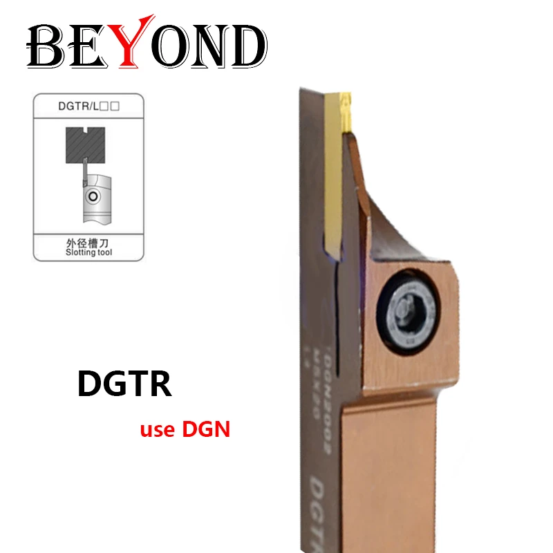 micro boring bar BEYOND DGTR1616 DGTR2020 DGTR2525 2T18 3T20 DGTR 16mm 20mm 25mm External Turning Tools Holder CNC Lathe Cutter use DGN Inserts drill press vice