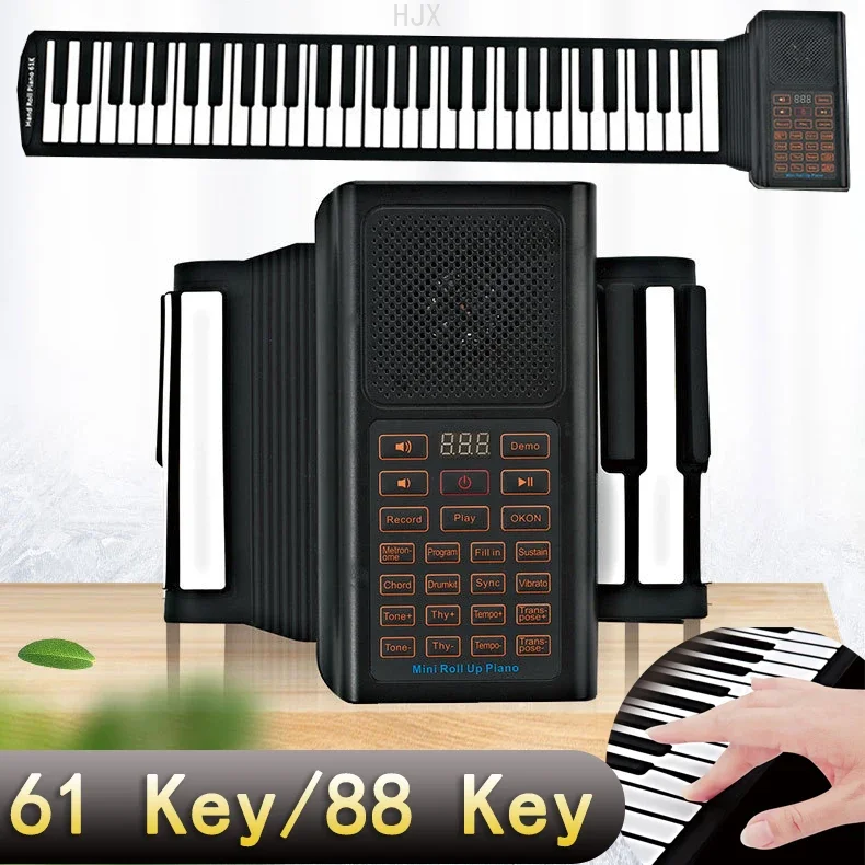 88 61 Key Hand Roll Giocattoli Per Pianoforte Per Bambini Ragazzi Strumento Per Tastiera Educativa Ragazze Che Imparano Musica Bambini Musical Elettro