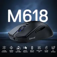 Redragon M618 LIT Wireless Gaming Mouse, 10000 DPI Optical Ergonomic Mouse with 6 Programmable Buttons - Image 2