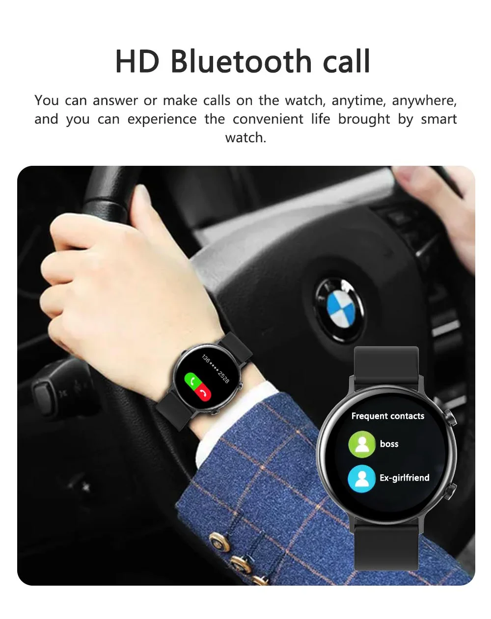 2022 Fashion Smart Watch Men Fitness Bracelet Heart Rate Blood Pressure Monitoring Sports Tracker Call Smartwatch Gift for Women