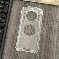 Durable Shockproof Phone Case with Back Holder Bracket for KingKong Power 5 (TPU Case Clear)