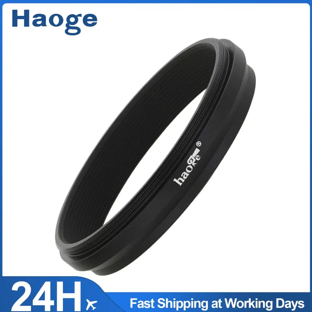 Fujifilm Fuji X100VI X100V 카메라 용 Haoge 렌즈 필터 어댑터 링 49mm UV CPL ND 필터 렌즈 캡 교..