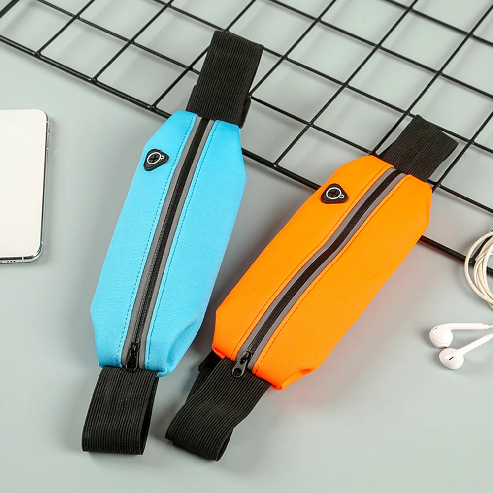 방수 투명 허리 패니팩 반사 야외 스포츠 러닝 벨트 가방