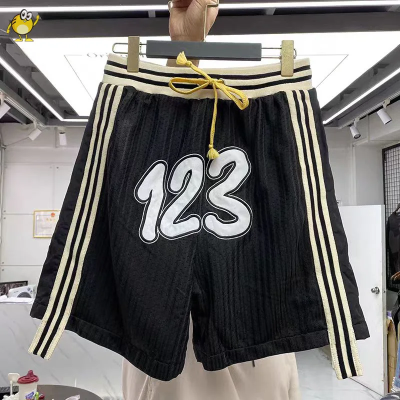 2024 Best Quality RRR-123 Shorts Men Woman Casual Beach Summer Breathable Hip Hop Joggers Black Apricot