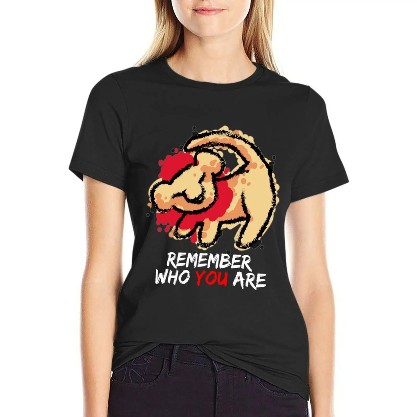 Ricorda Chi Sei Leone Baby Lioness King T-Shirt Abbigliamento Estetico Abbigliamento Hippie Abbigliamento Donna