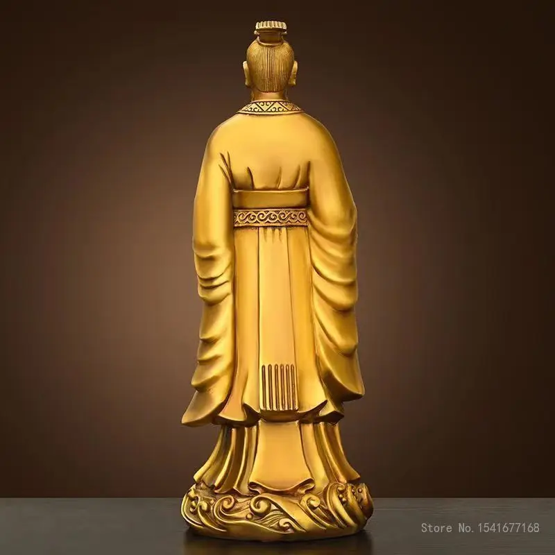 God of Wealth ornament Buddha Statue, Pure Copper, Home Decoration, Living Room Opening Office, enshrines Buddha Hall, Gift, 1Pc