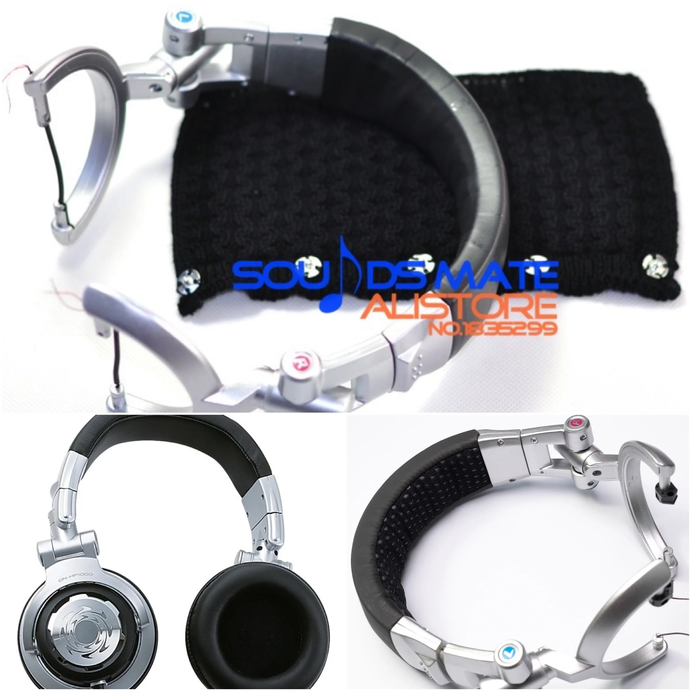 Peça de Reparo Bandana Almofada Ganchos para Denon Hp1000 Hp1100 Sobre-orelha dj Fones de Ouvido lã Pura Substituição Cabeça Banda Almofadas de Ouvido