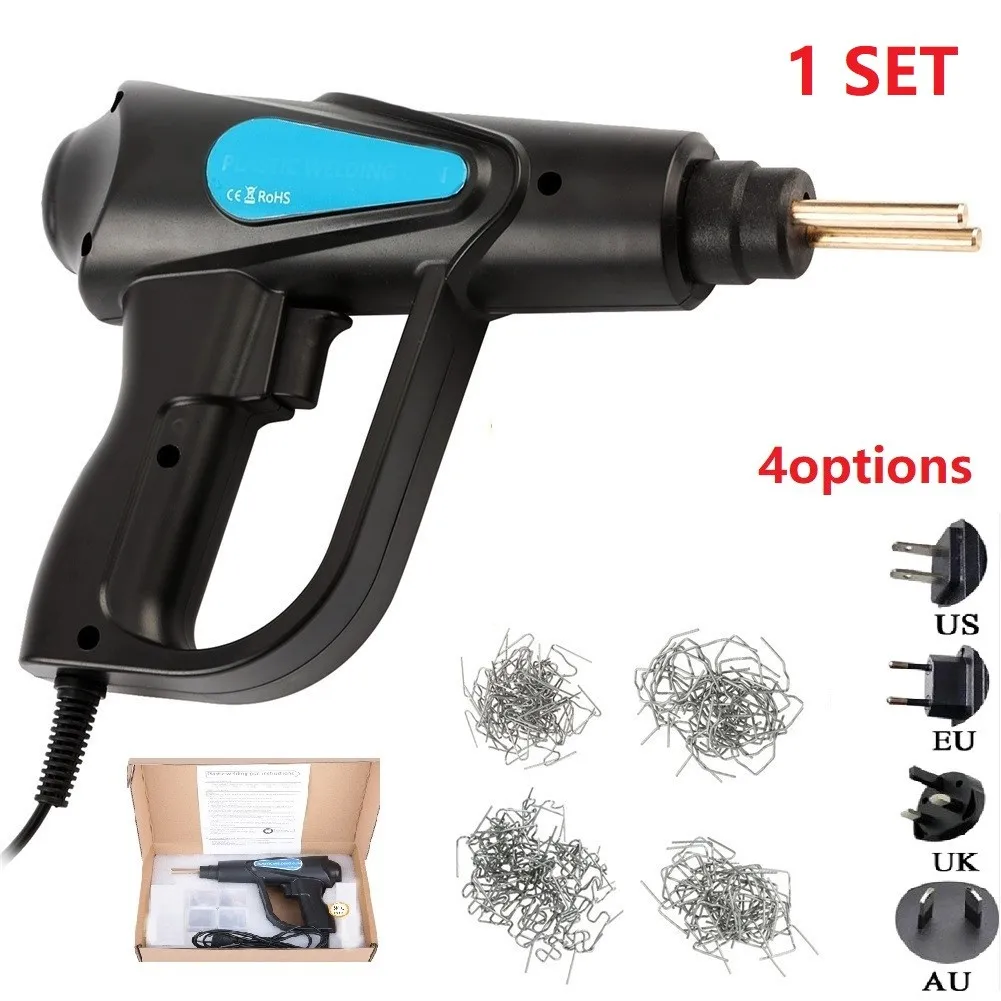 plastic welder stapler 70W Hot Stapler Plastic Welding Machine Equipment Auto Car Plastic Bumper Repair Tool Kit EU/ US/ AU/ UK 4 Plug Welder Gun electric solder