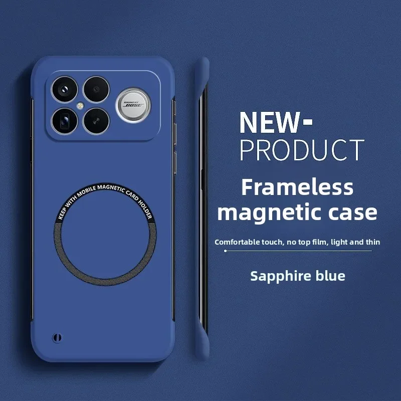 Fashion Slim Frameless Colorful Magnetic Anti-Drop Phone Case