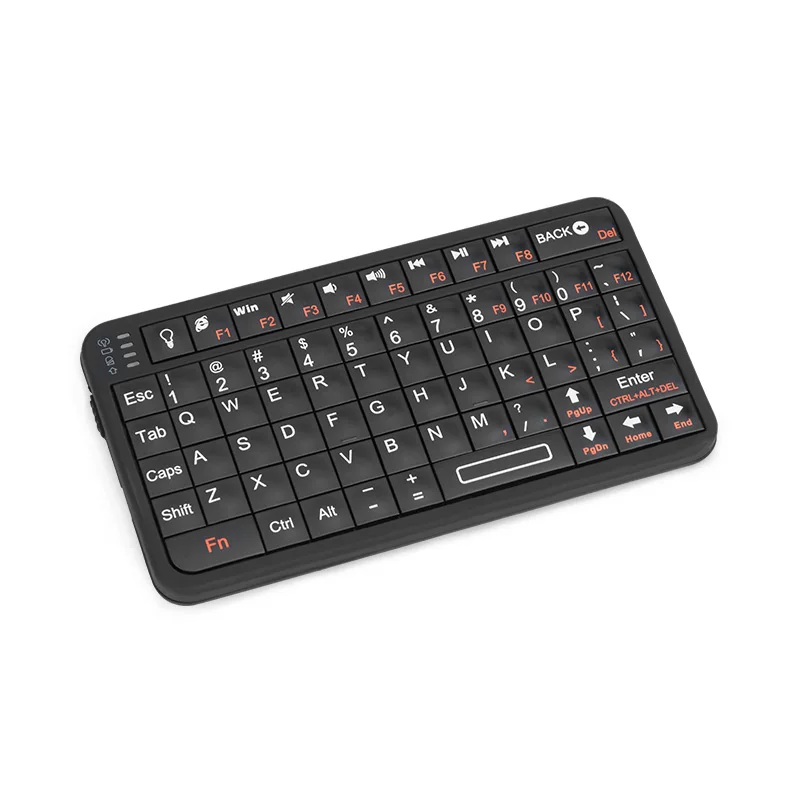 Rii 518 Bluetooh Mini Teclado Trackball Multi Teclas de Mídia Backlit Portátil 78 Chaves para Computador Portátil Tablet Portátil