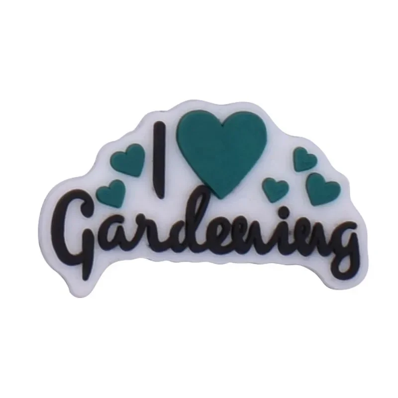 PVC Sonnenblumen-Gartenwerkzeug-Schuh-Charms, Accessoires und Dekorationen für Sandalen, Sneaker, Clogs – personalisiertes Geschenk für Männer und Kinder – Detail 10