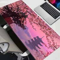 Mouse Pad Gaming Laptop Computer Pc Gamer Keyboard Desk Mat Fuji Mountain Cherry Blossom Pagoda In Japan Dask Mat Mousepad Gift 2
