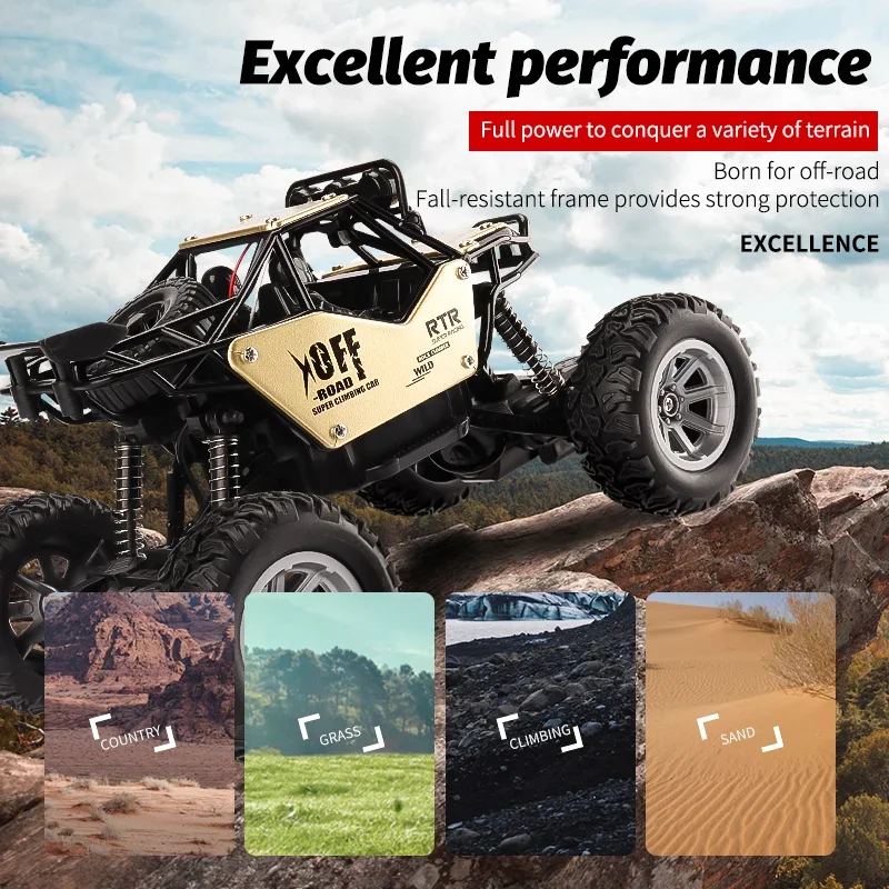 CD0077 RC Car Off-Road 1/20 Climbing Remote Control Cars Buggy High Speed Racing Vehicle Trucks Led Boys Toys for Kids