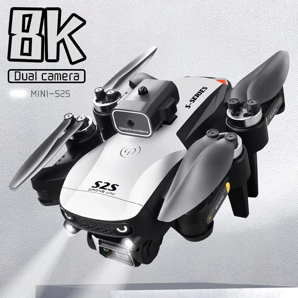 

New S2S Mini Drone 4k Profesional 8K HD Camera Obstacle Avoidance Aerial Photography Brushless Foldable Quadcopter Flying 25Min
