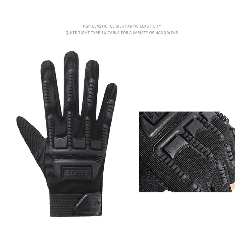 Kids Tactical Gloves Cycling Knuckle Protection Boys Girls Full Finger Gloves Anti-Slip Children Climbing CamouflageGloves 2