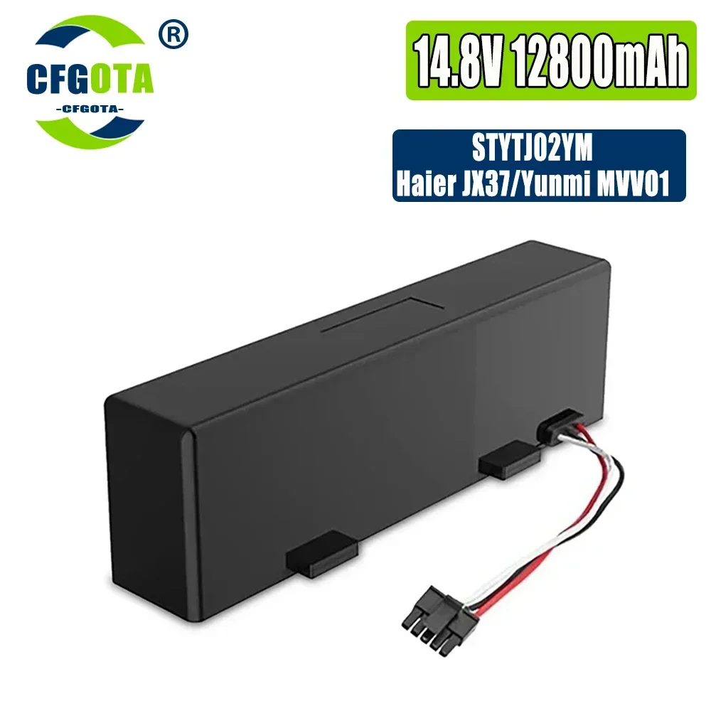 14.8V 2800-12800mah For Xiaomi Mop Pro Robot Vacuum Cleaner Replacement Battery for Yunmi MVVO1-JG Haier JX37 2