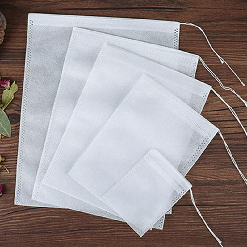 Description Picture 2 of item100pcs Useful Tea Brewing Bag Tea Bags Disposable Soup Seasoning Bag Stew Ingredients Traditional Chinese Medicine Gauze Bags