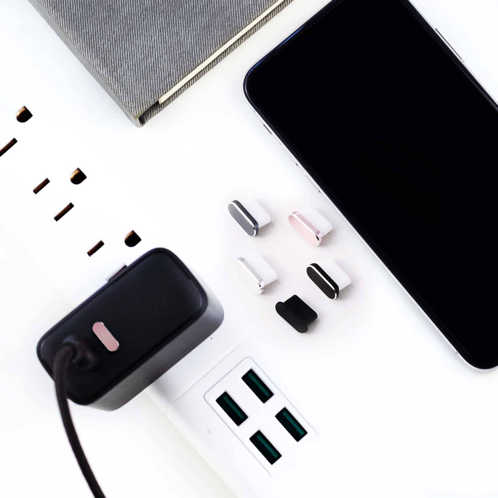 USB C 먼지 플러그 C타입 먼지 커버, 휴대폰 포트 캡 보호대, 대부분의 C타입 휴대폰과 호환 가능