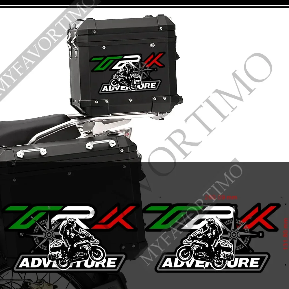 Fit Benelli Trk251 Trk 251 Adventure Cases Box Panniers Decalcomanie Laterali Superiori In Alluminio Bagagliaio Del Motociclo