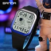 SANDA Men Watch Digital Creative Square Women Watch Sports Military Electronic Wristwatch 50M Waterproof Multifunction Clock 3