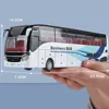 1/32 Alloy Single-layer Bus Car Model Toys Diecast Simulation Metal Business Bus Vehicle Sound Light Pull Back Children Gift Toy 5