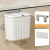 Wall-Mounted Kitchen Trash Can with Lid 2