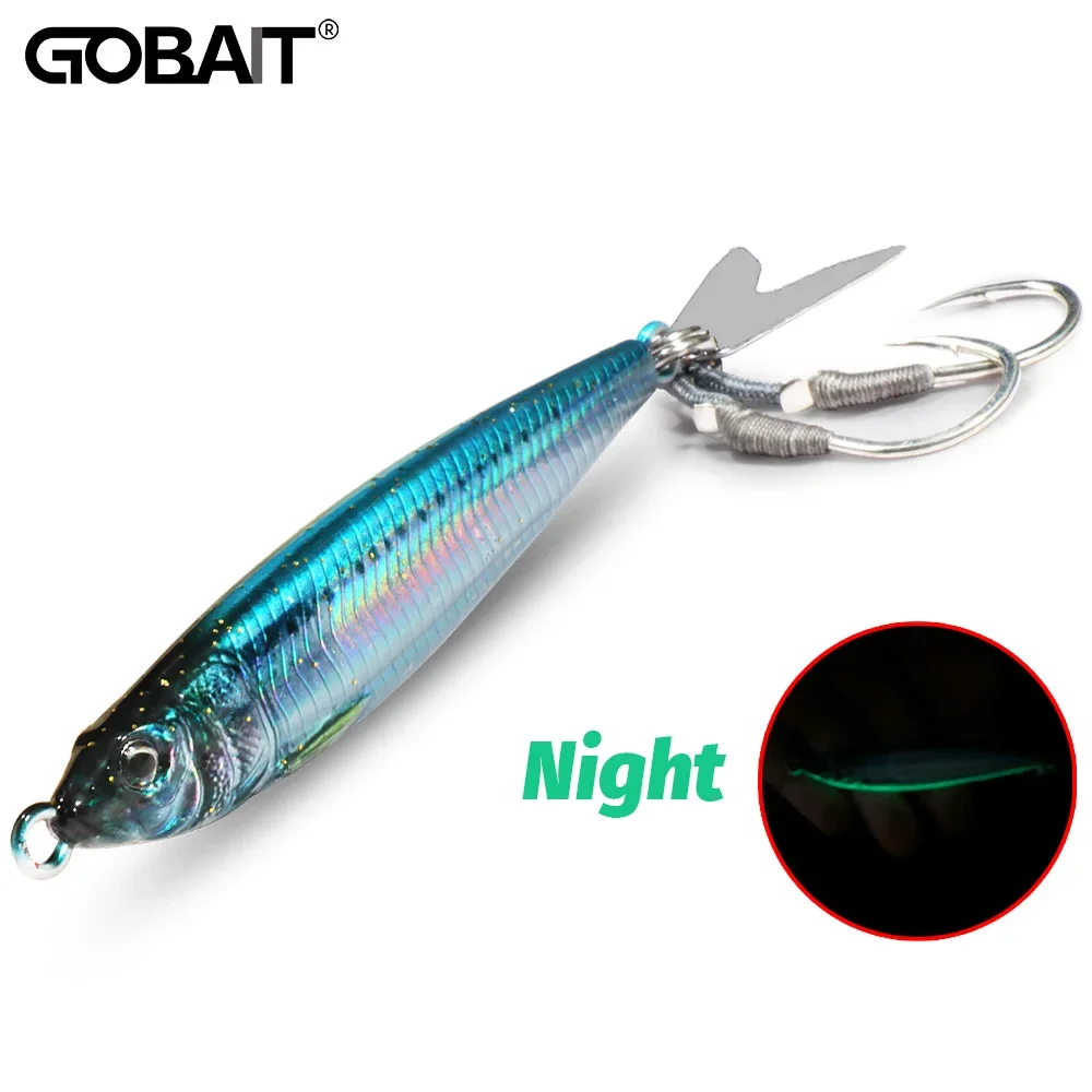 Metall Jig Köder 20g 30g 40g Spinner 3D Auge Farbe Laser Spinning Getriebe Angelgerät Klinge haken Swimbait Pesca VIB Sinking Köder