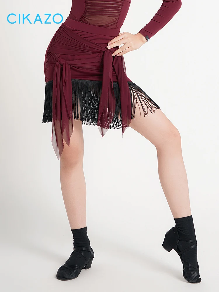

Latin Dance Children's Fringe Half Skirt New Girls' Advanced Practice