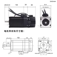 NEMA23 Closed Loop Stepper Motor Kit with Brake & HBS57 Driver (2.2N) - Image 3